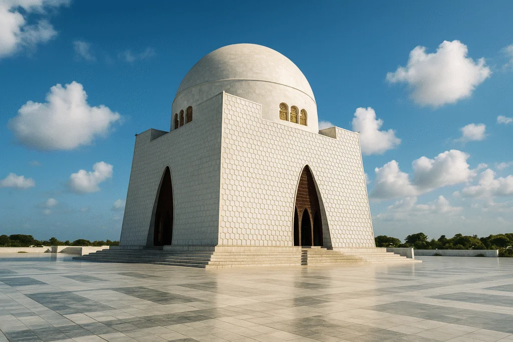 Rent a car in Karachi with Neom Rent a Car – Quaid-e-Azam Minar view